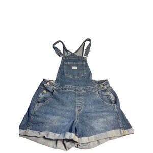 Levis Womens Plus Size 16W Two Horse Brand Denim Shortalls Bib Overalls  cowgirl